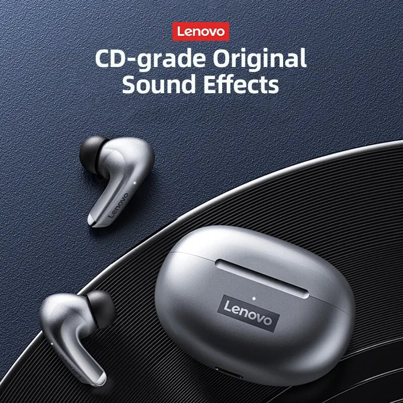 Lenovo LP5 | Fones de Ouvido Bluetooth | À Prova D'água c/ Microfone