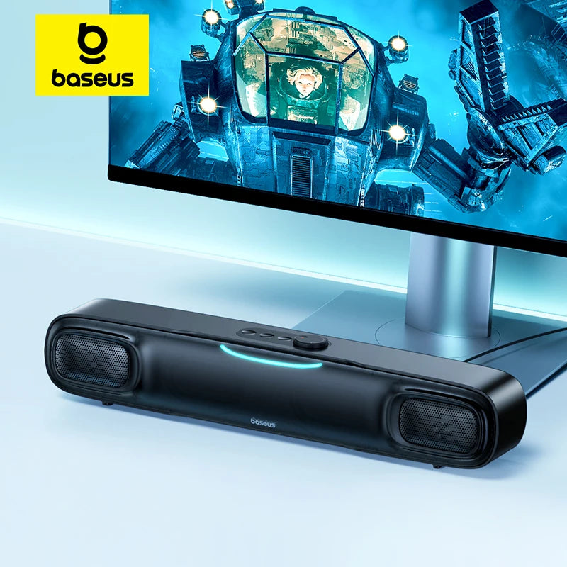 Baseus DS10 | Mini Soundbar Speaker | Bluetooth 5.3 | 3 Modos | Audio 3D | Soundscape Surround | Com Subwoofer